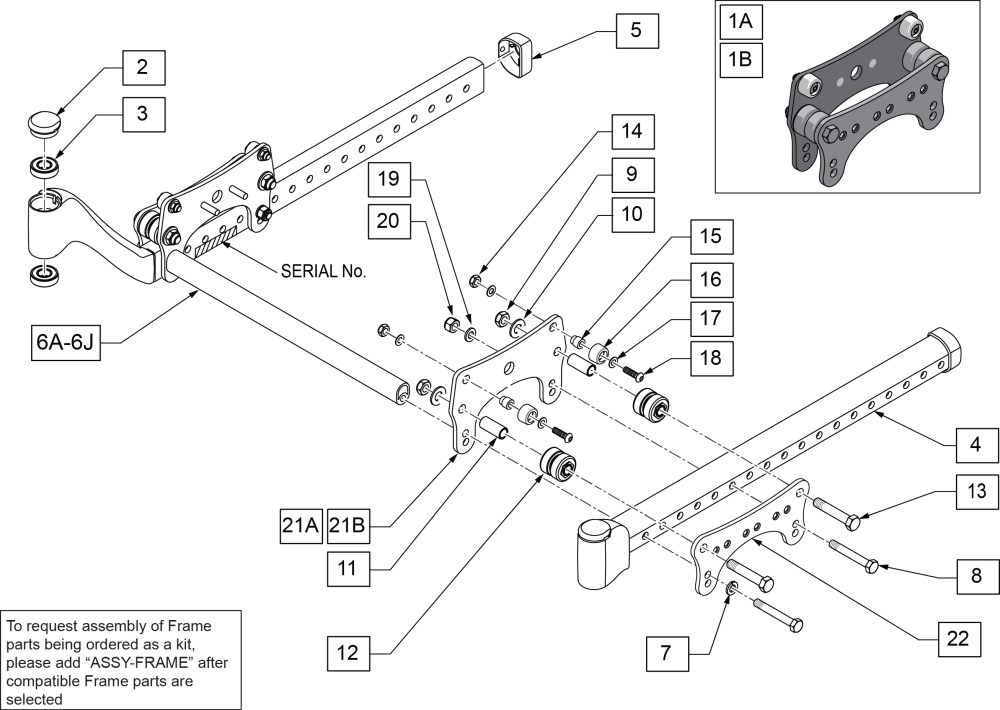 Base Frame & Roller Assm After S/n Zrs-041800 & Zrse-051100 parts diagram