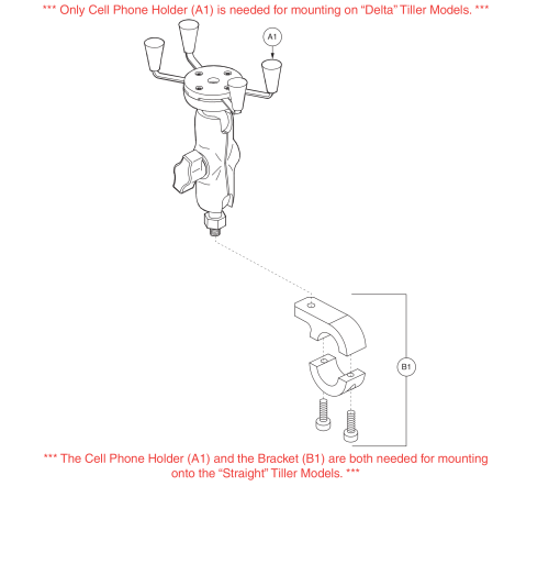 Cell Phone Holder (scooter) parts diagram