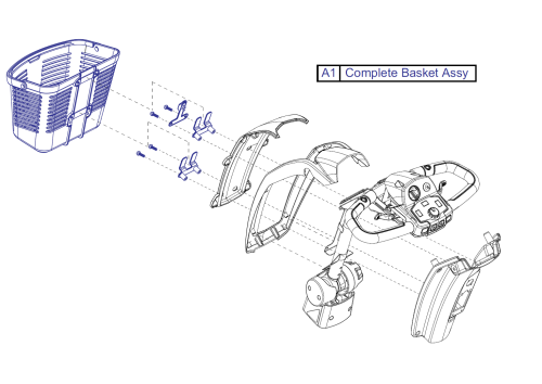 Front Basket Assy parts diagram