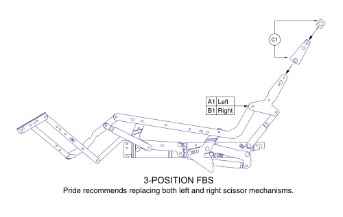 3 Position, Fbs, With Kd Clip, Bracket parts diagram