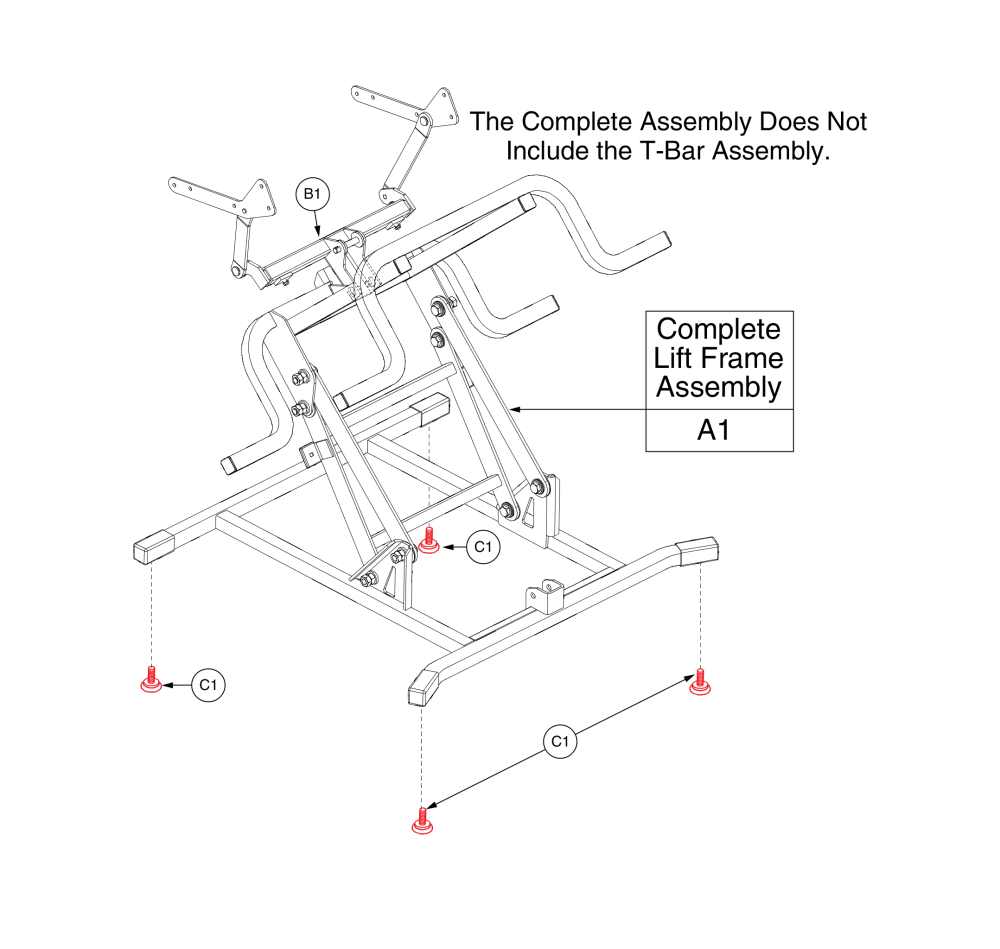 Lift Frame Assembly, Fbs parts diagram