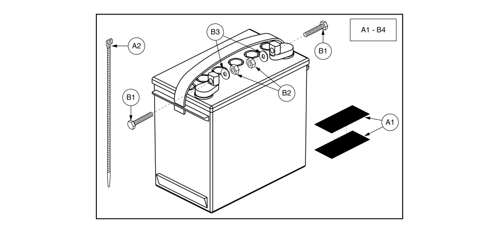 Universal, Group 24, Battery Assy parts diagram