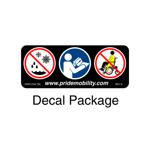 Hd & Non I-level Decal Package, Reac Lift/i-level parts diagram