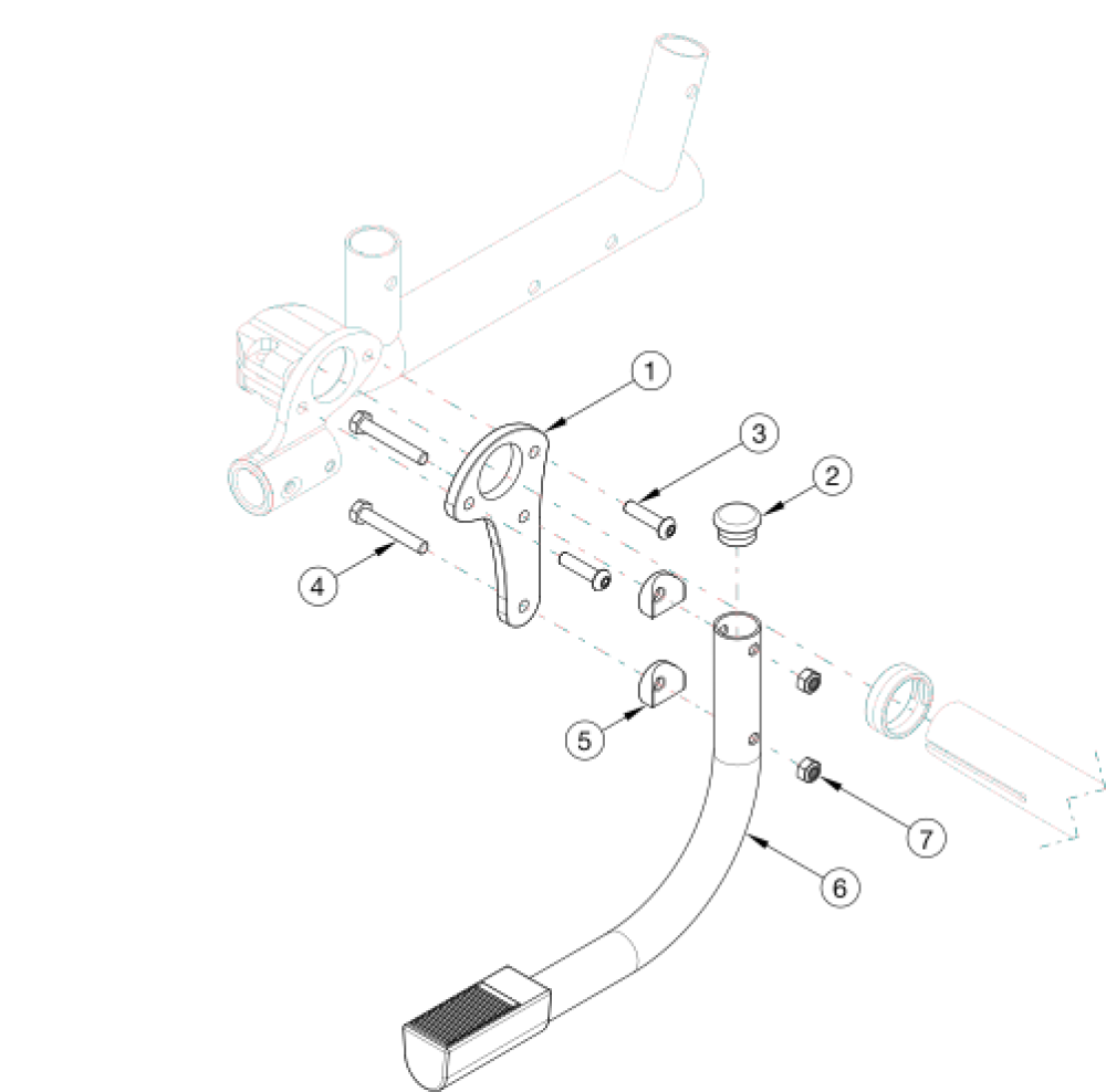 Ethos Tipping Lever parts diagram