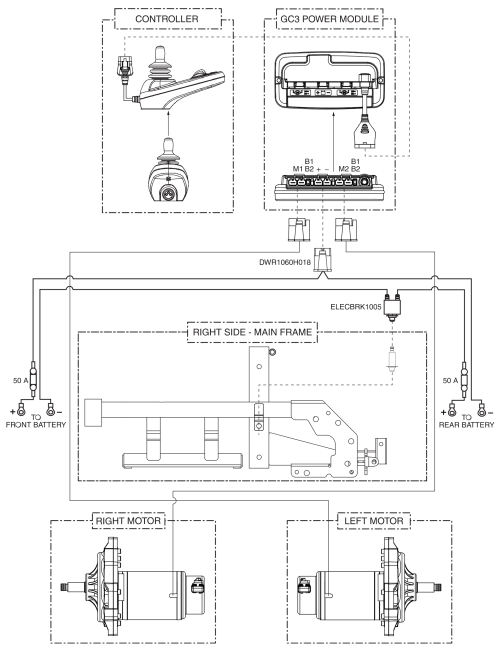 Jazzy Sport Electrical System Diagram parts diagram