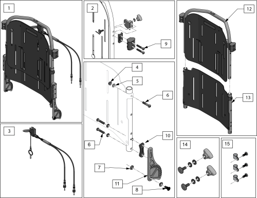 Seat Back parts diagram