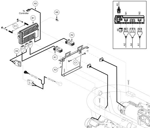 Vr2 Electronics, Off-board Charger, Q610 parts diagram