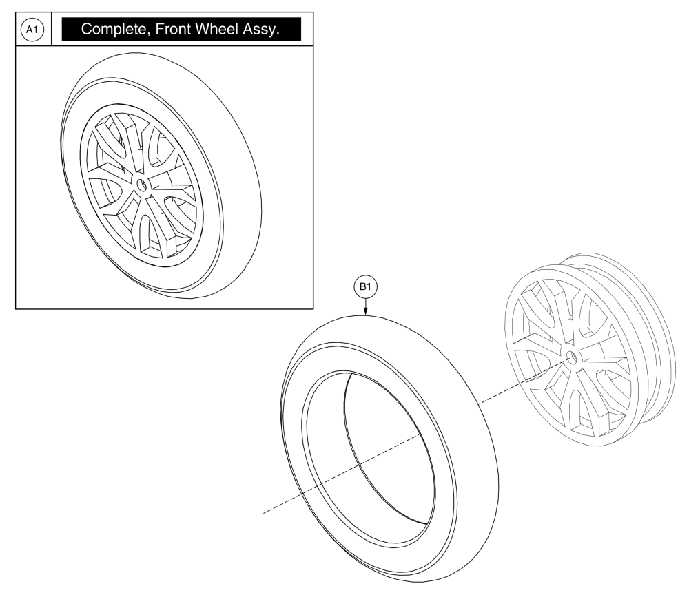 Front Wheel, Baja® Raptor 2 parts diagram