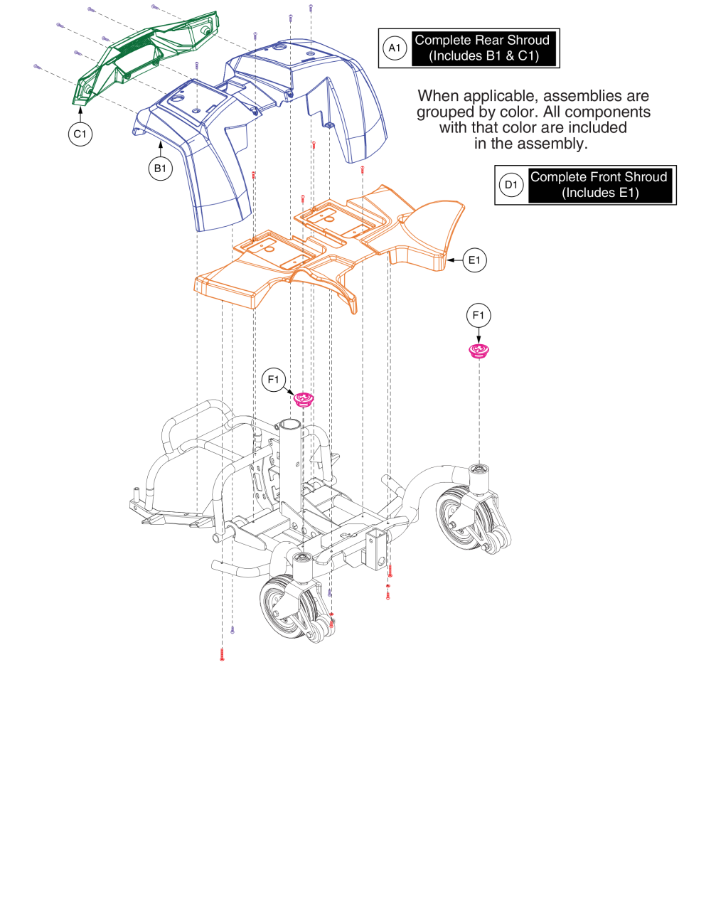 Body Shrouds parts diagram