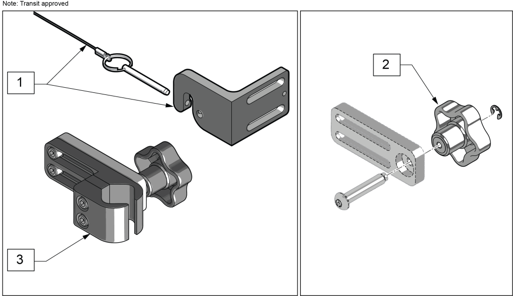 Universal Mounting Hardware parts diagram