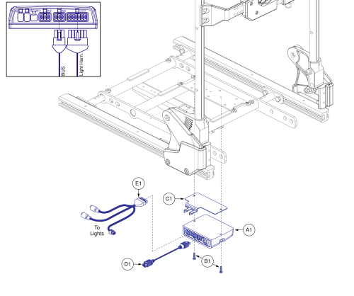 Ne+ Lights Thru Lm - Stretto Lights, Flex Seat parts diagram