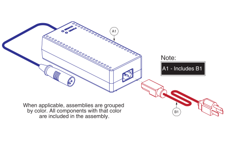 8-amp Off-board Charger parts diagram