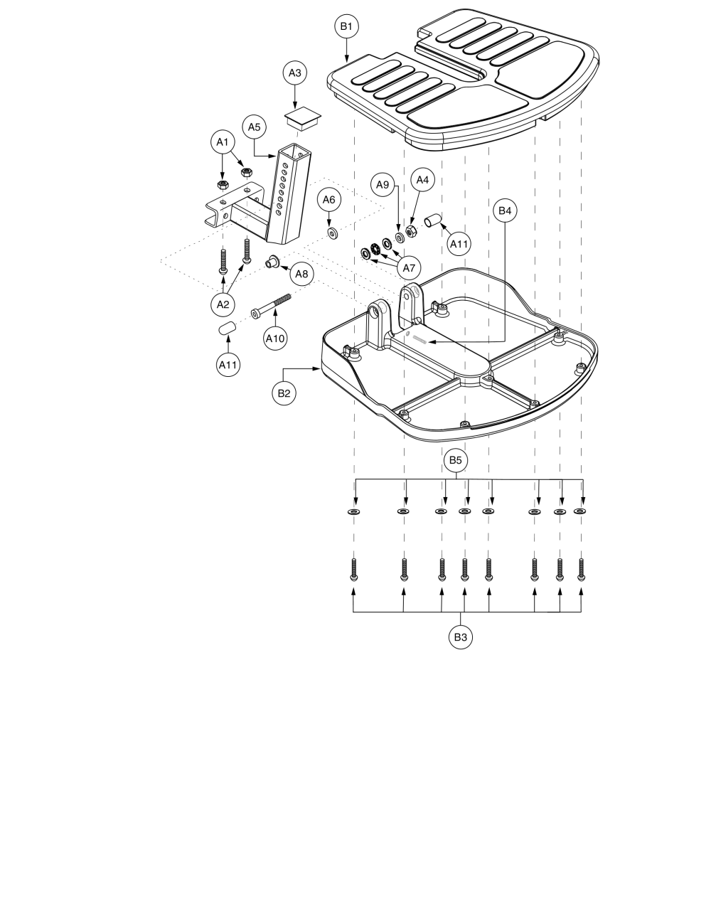 Footrest Assembly, 11.62