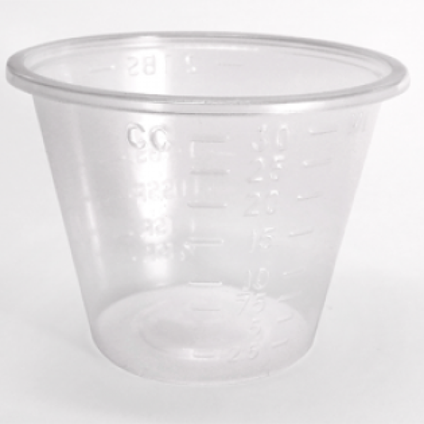 2 Cup Measuring Cups Plastic Calibrated in oz and mL 1/Pk