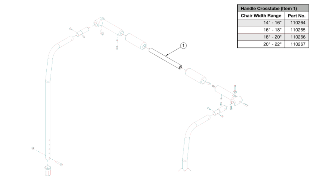 Catalyst Backrest - 8 Degree Bend With Rigidizer Bar Growth parts diagram