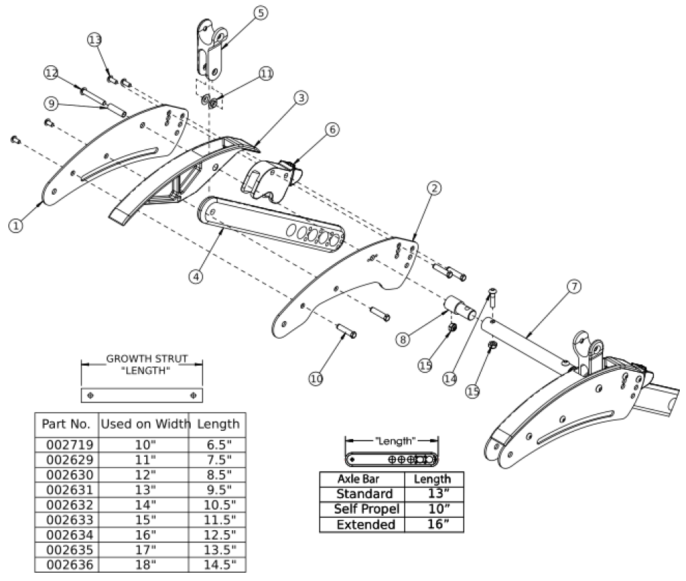 Flip Base Frame parts diagram