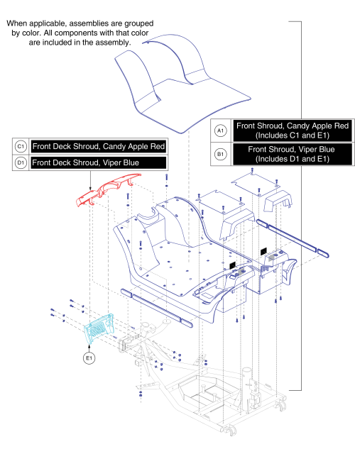 Body Shroud Assy parts diagram