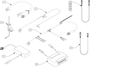 Tilt System Harnesses parts diagram