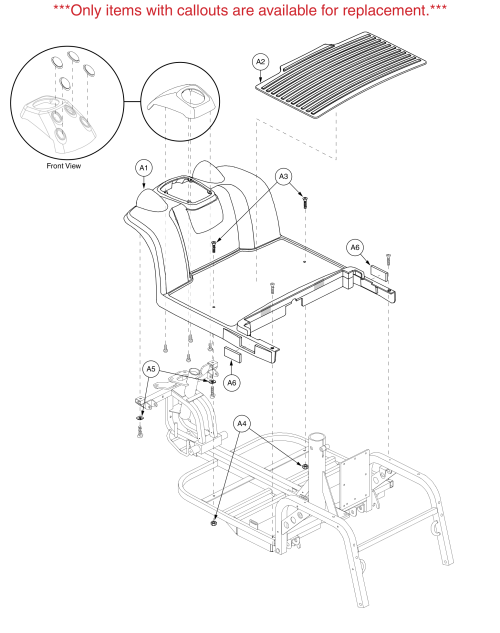 Hurricane Pmv5001 Front Shroud Assembly parts diagram