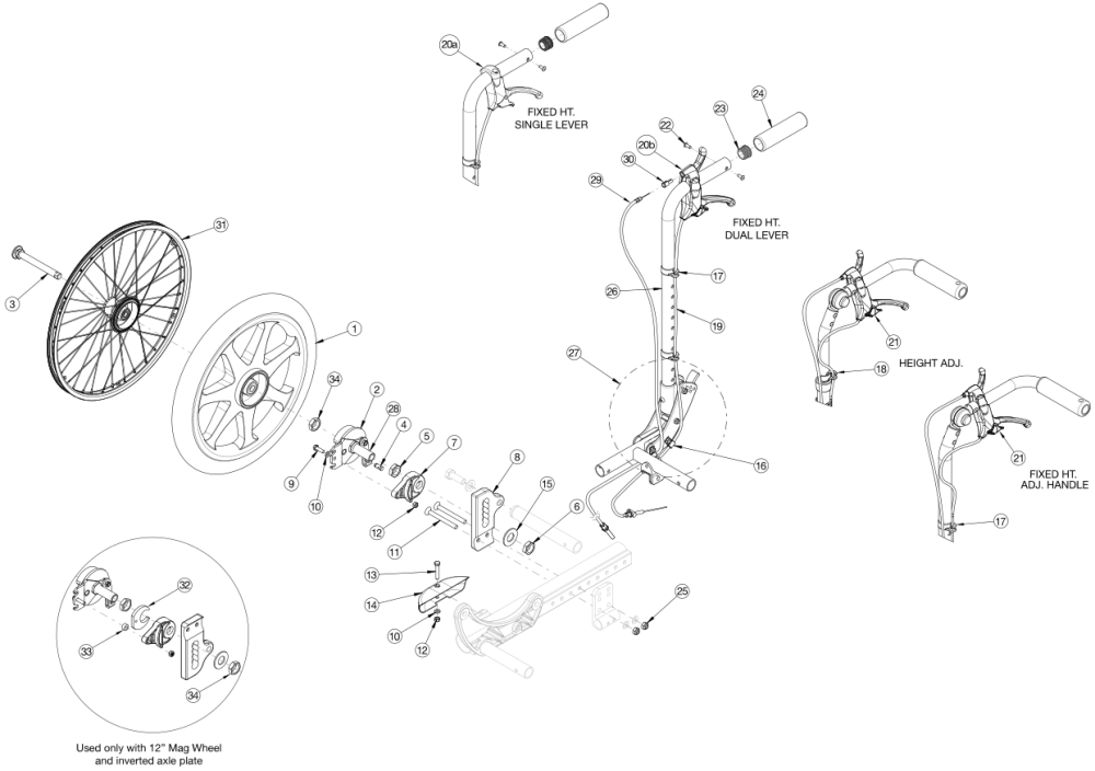 Focus Cr Drum Brake (hand Tilt) parts diagram