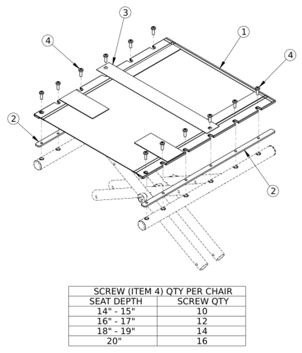 Catalyst Seat Upholstery parts diagram