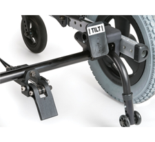 Foot Release Tilt Actuator and Attendant Wheel Lock