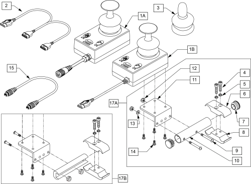 Attendant Control Assembly parts diagram