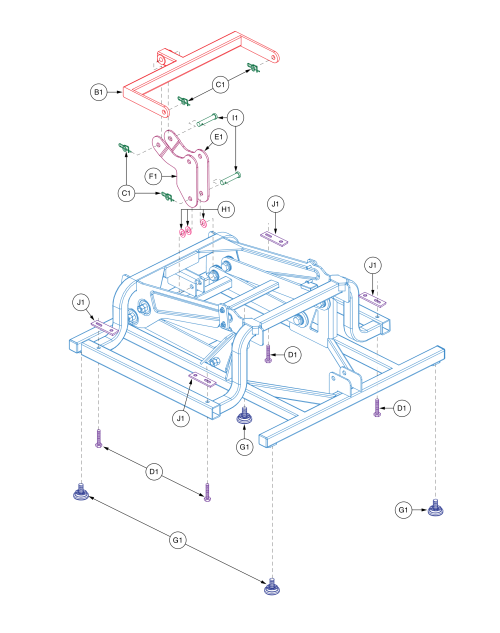 Lift Frame Assy, Frmasmb12238 parts diagram