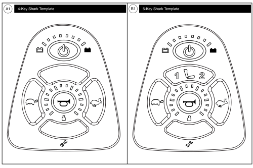 Dynamic Shark Joystick Overlay (templates) parts diagram