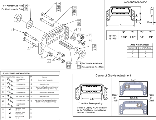 Standard Axle Plate After S/n Prefix Q2x parts diagram