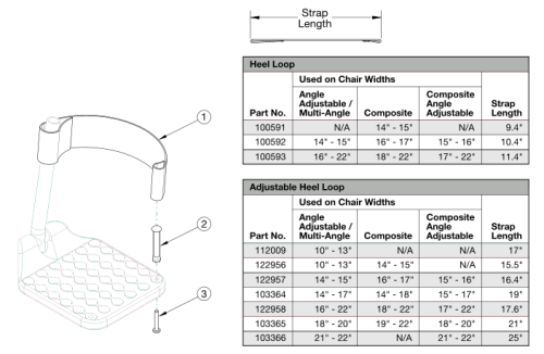 Catalyst Heel Loops parts diagram