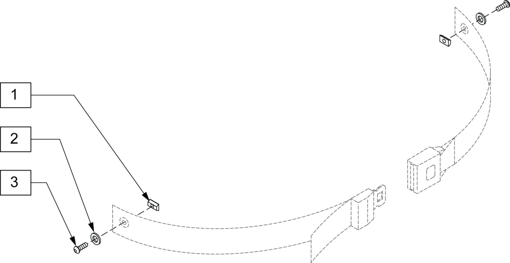 Positioning Belt Attachment Channel Nut Kit parts diagram