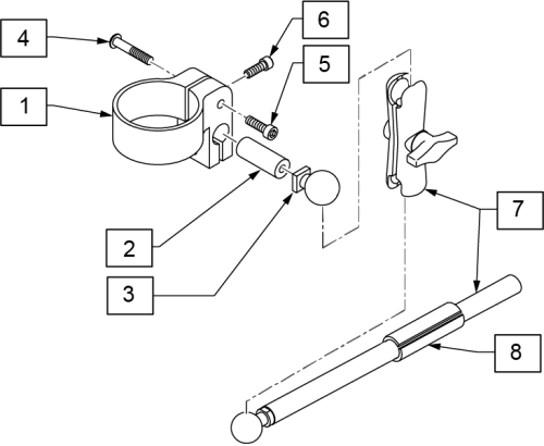 Joystick In A Can Armrest parts diagram