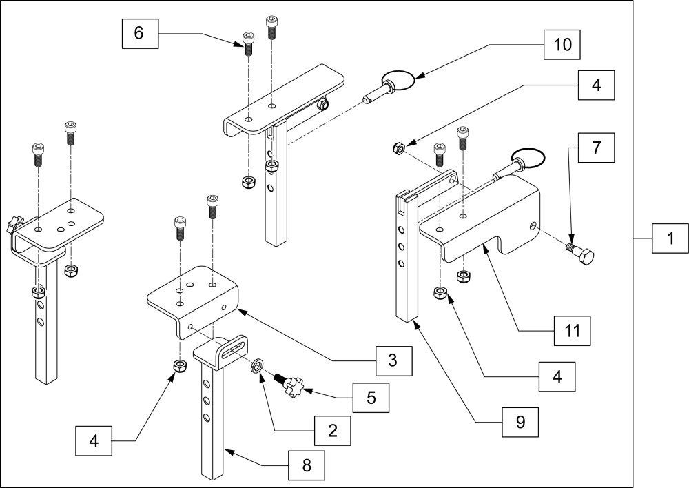 Pulse Asap Seat Interface parts diagram