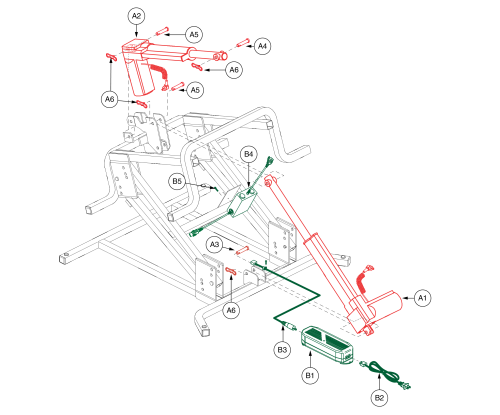 Nm101, Nm1850, Dual Motor Lift Chair parts diagram