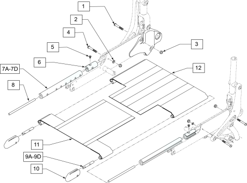 Seat Sling And Hardware parts diagram