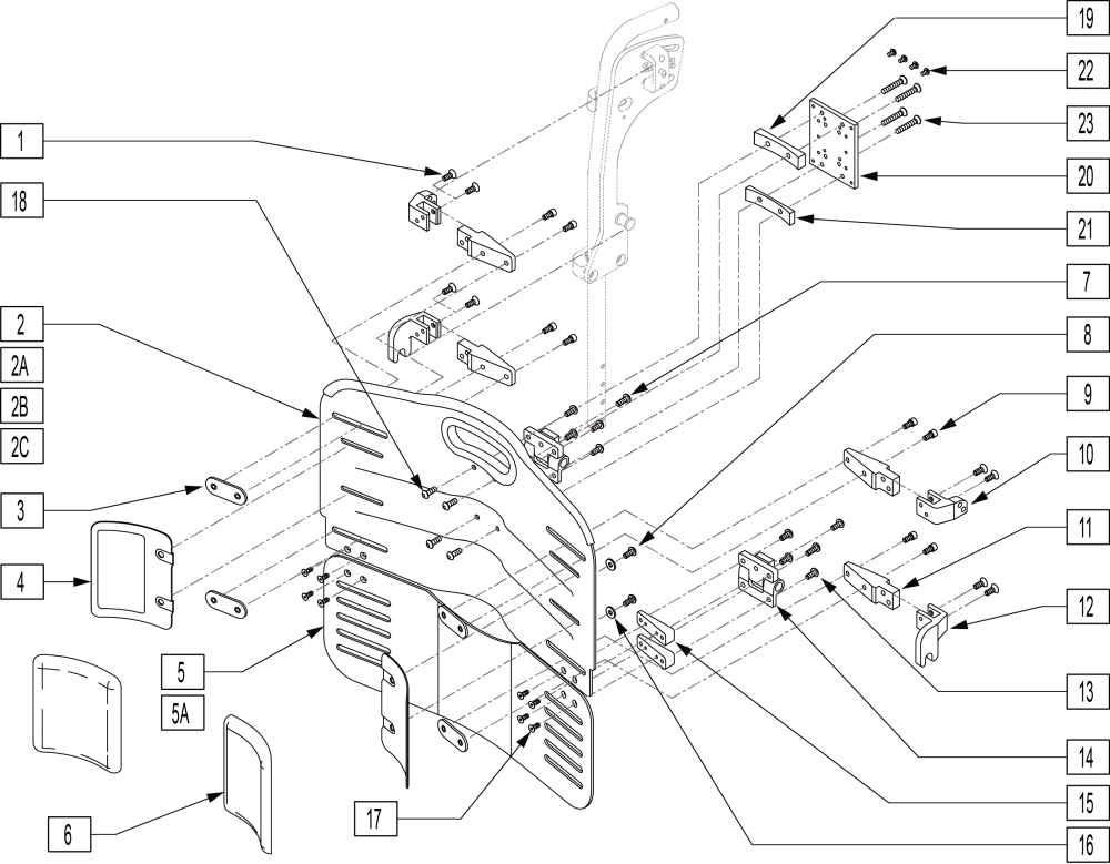 Jay J2 Plus Back Plate Assm parts diagram