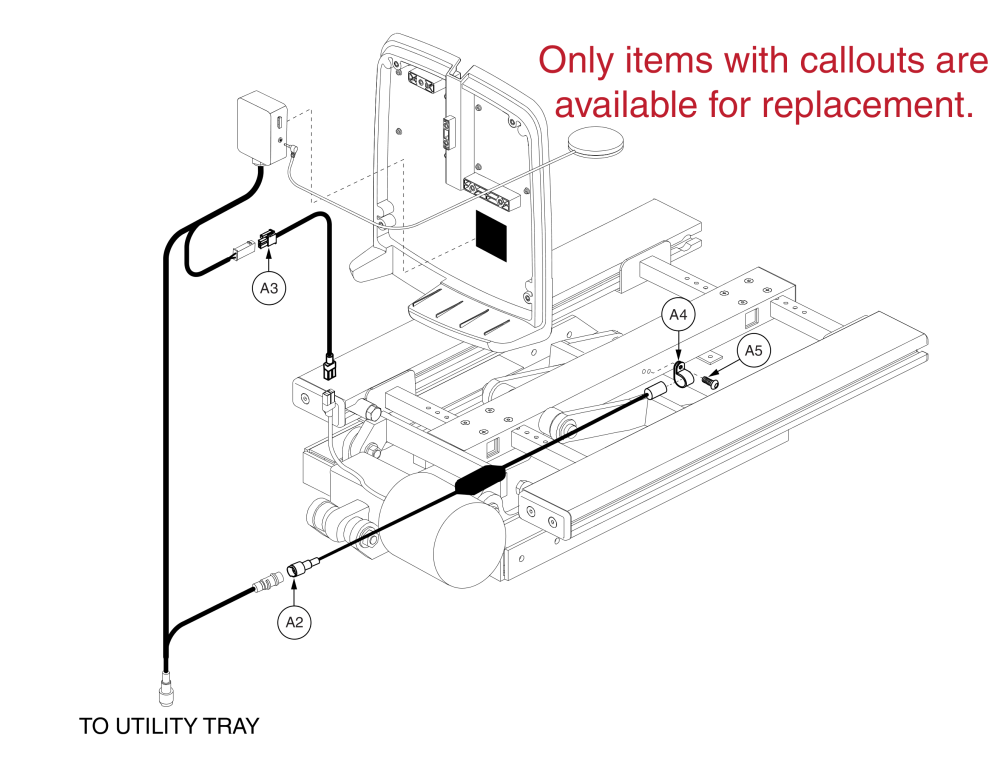 Ne+ Tilt Thru Single Switch, Pediatric Tilt parts diagram