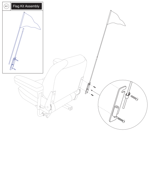 Hinge Mount (deluxe Contour Seat) parts diagram