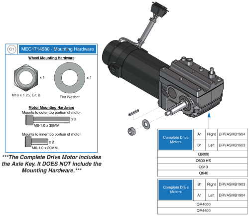 E684 Glide Motors, Anderson Connector parts diagram