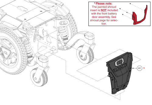 Front Battery Door, Q6 Edge 3 Stretto parts diagram