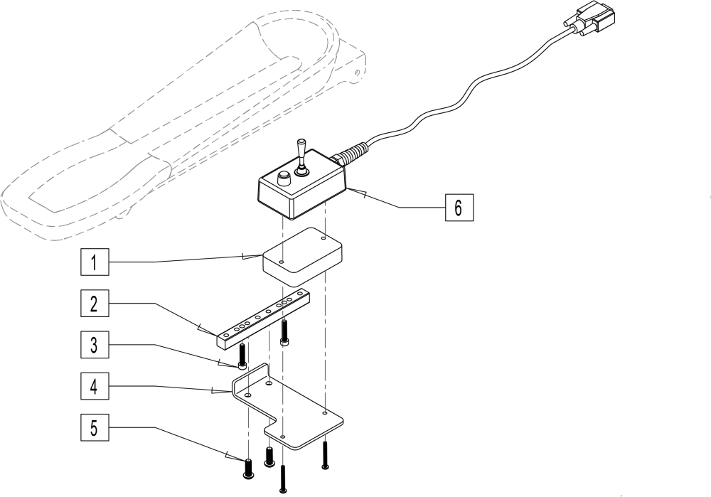 5-switch Mount - Trough Armrest parts diagram