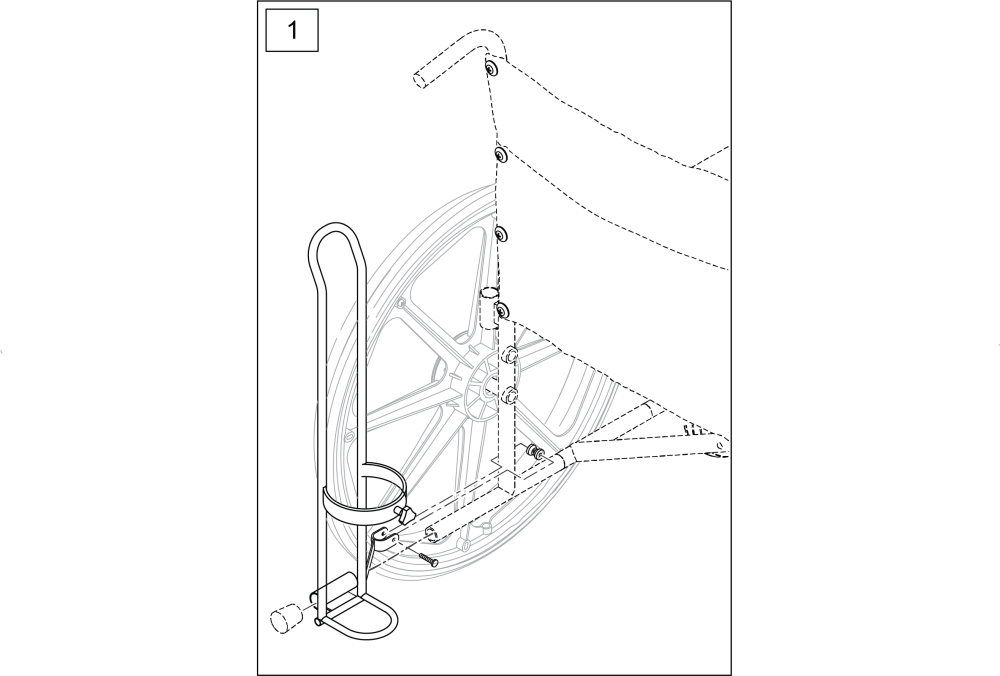 Oxygen Tank Holder- Obsolete parts diagram