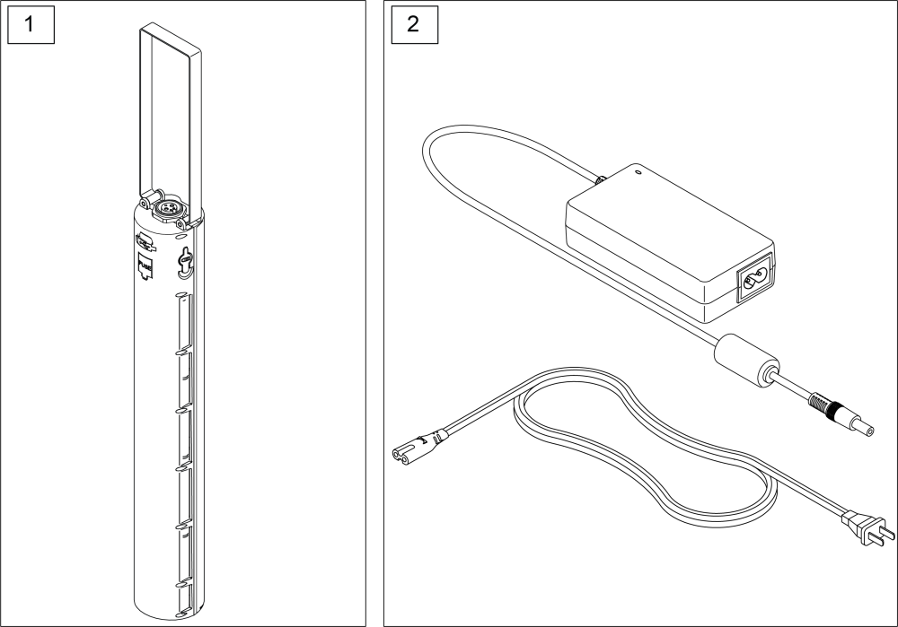 Battery And Charger parts diagram