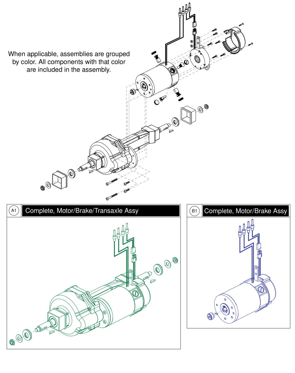 Feishen T2 Motor, (for Model Numbers Ending In 1022 And Subsequent.) parts diagram