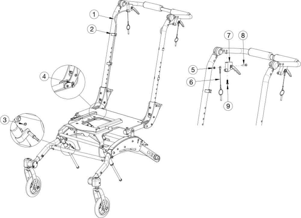 Flip For X:panda Tilt Mechanism parts diagram