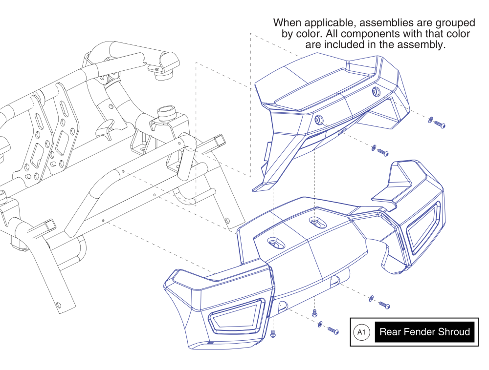 Rear Shroud, Gogo Endurance parts diagram
