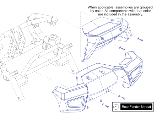 Rear Shroud, Gogo Endurance parts diagram