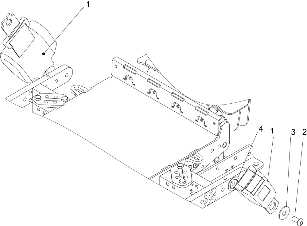 Retractable Lap Belt For Mps parts diagram
