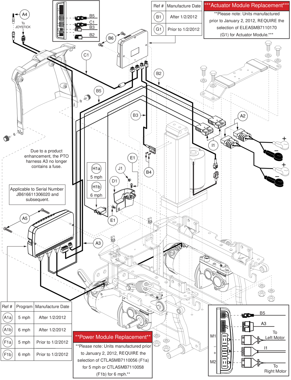 Q-logic Electronics Assy, Power Seat Thru Joystick, Q6 Edge parts diagram